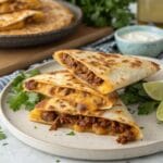 Cheesy Ground Beef Quesadillas Recipe