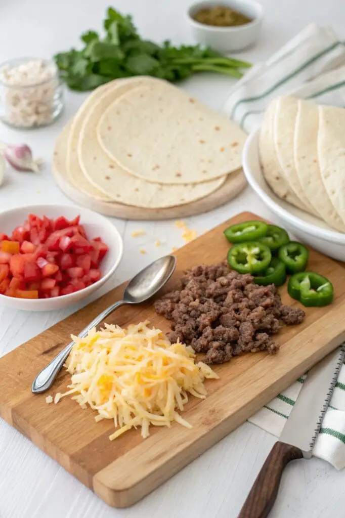 Cheesy Ground Beef Quesadillas Recipe