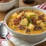 Cheesy Hamburger Potato Soup – Creamy Comfort Food