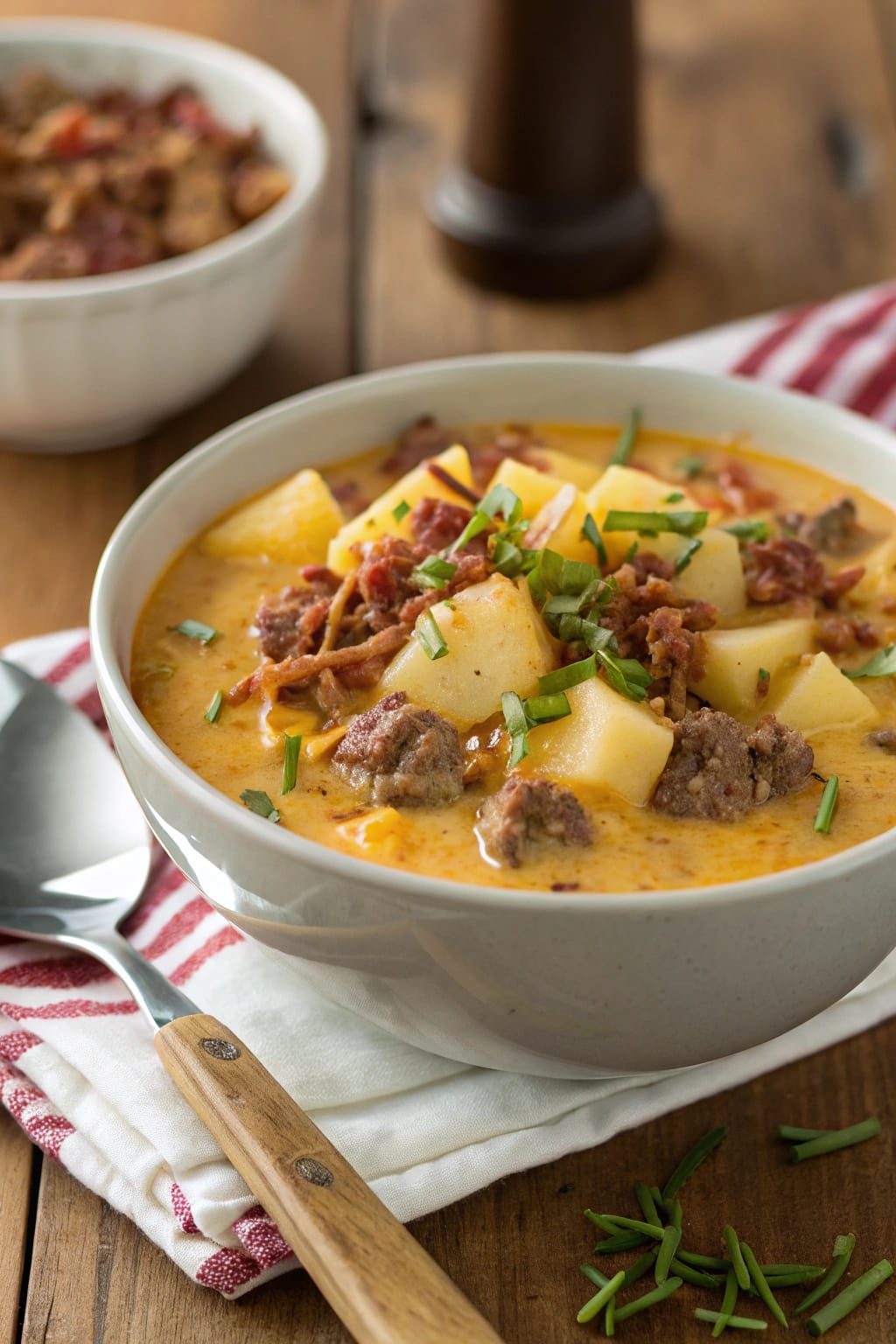 Cheesy Hamburger Potato Soup – Creamy Comfort Food