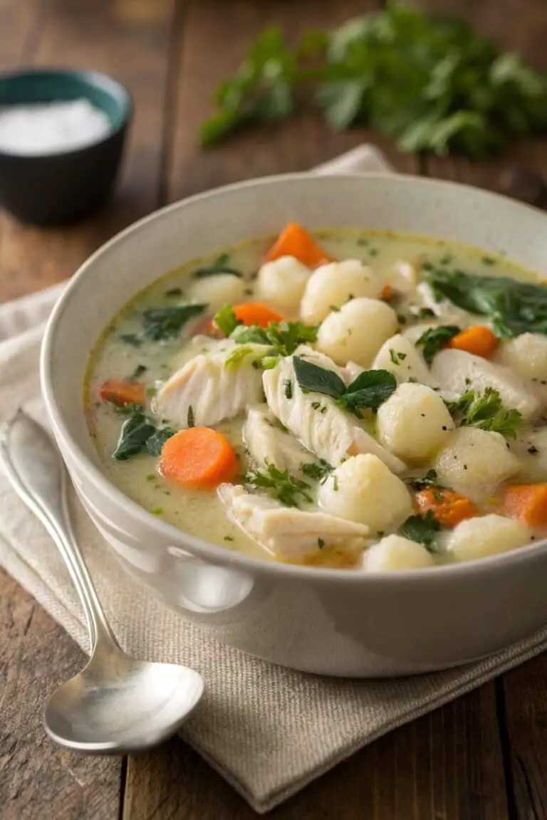 Irresistible 30-Minute Chicken Gnocchi Soup – Creamy, Easy, and Ready Fast!