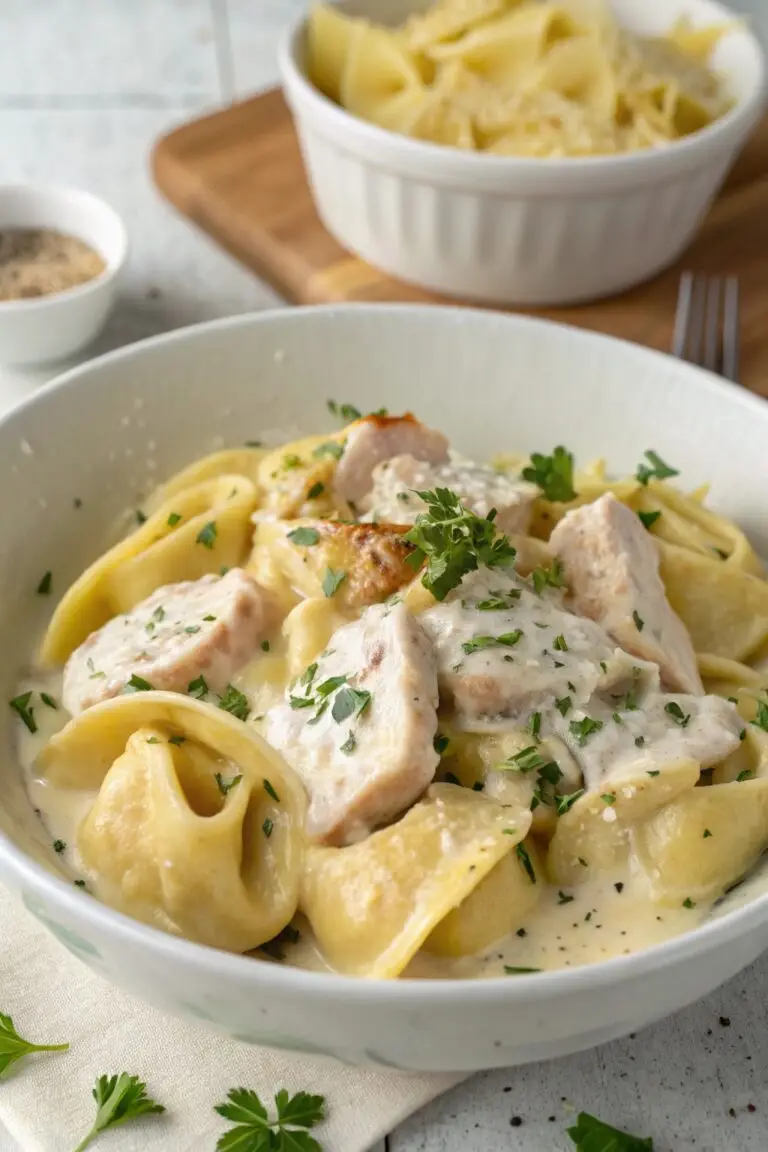 Chicken Tortellini Alfredo Recipe – Creamy, Easy, and Delicious Dinner