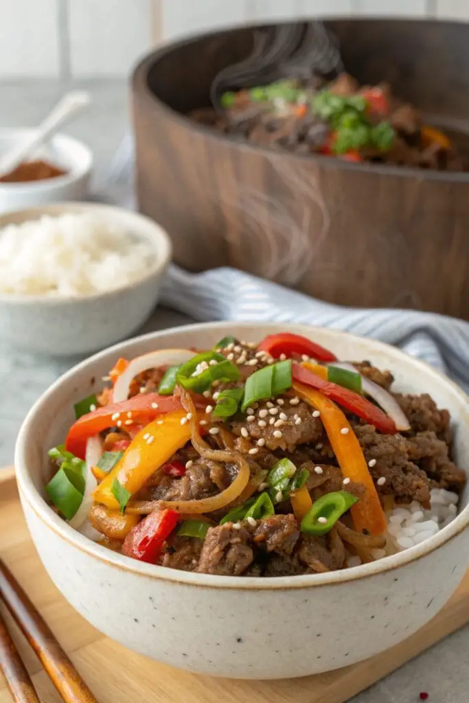 Korean Ground Beef Bowl