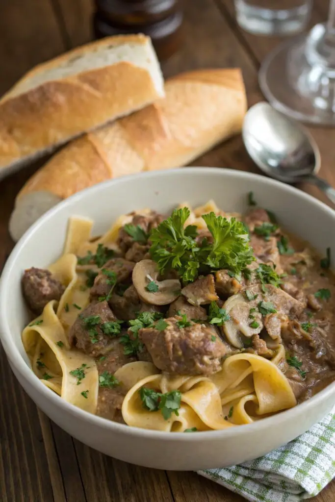 Ground Beef Stroganoff Recipe