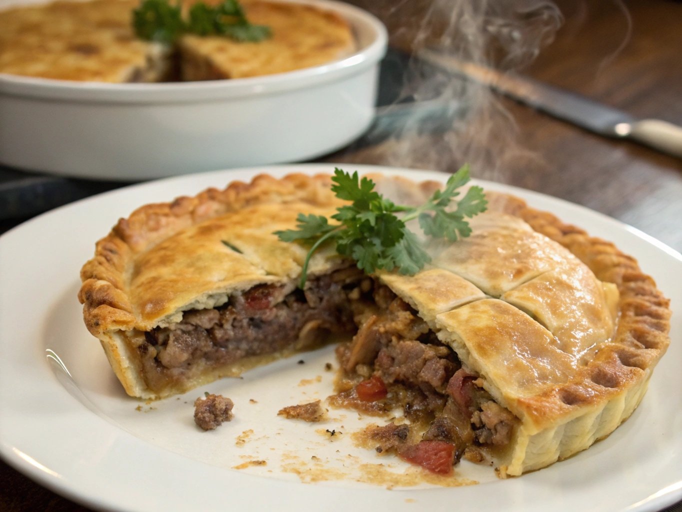 Italian Beef and Sausage Pie