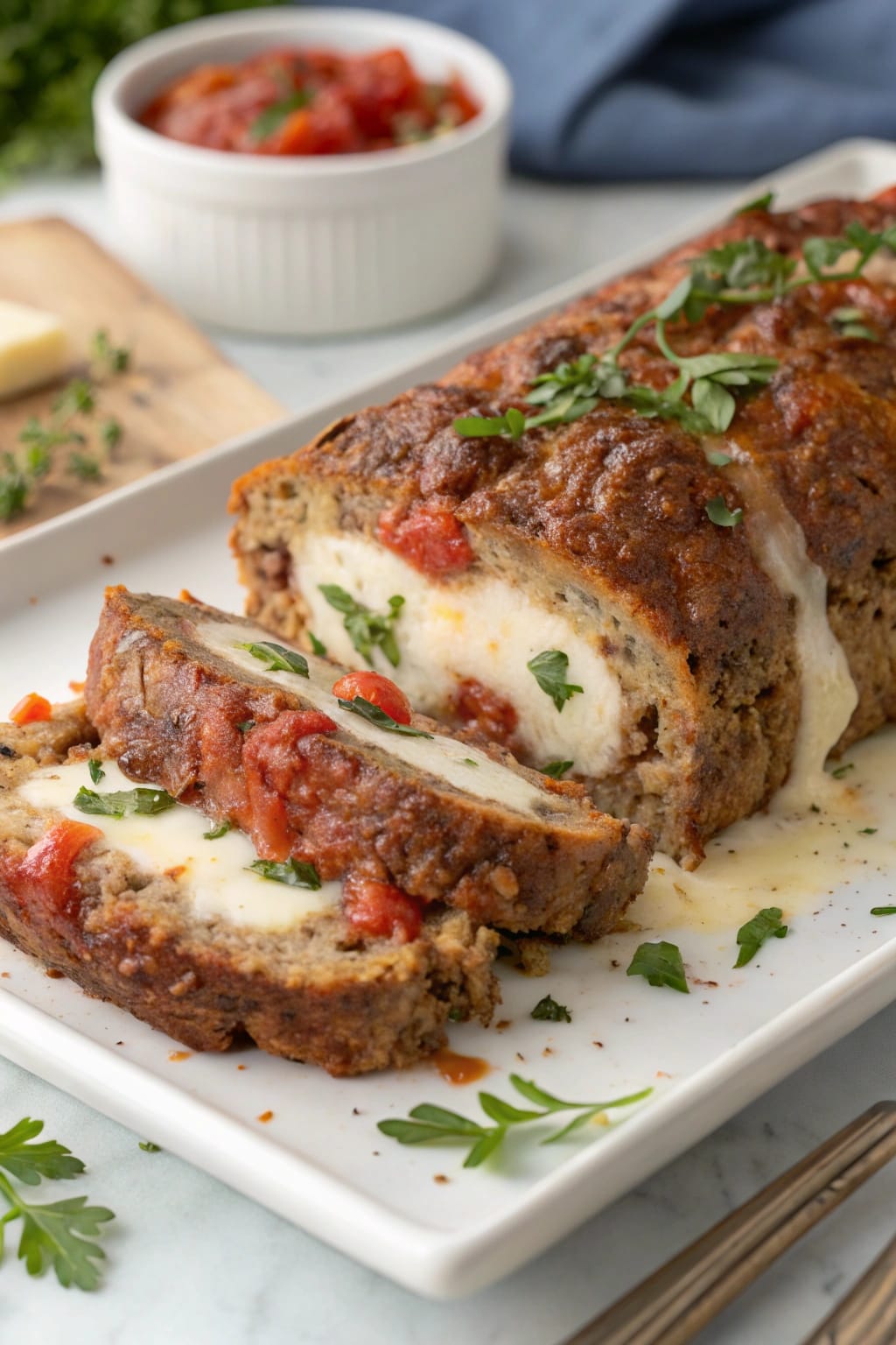 Ingredients for Mozzarella Stuffed Meatloaf