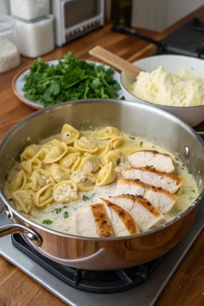 Chicken Tortellini Alfredo Recipe – Creamy, Easy, and Delicious Dinner