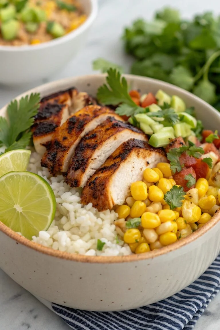 The Best Street Corn Chicken Rice Bowl – A Bold, Flavorful Meal Ready in 40 Minutes