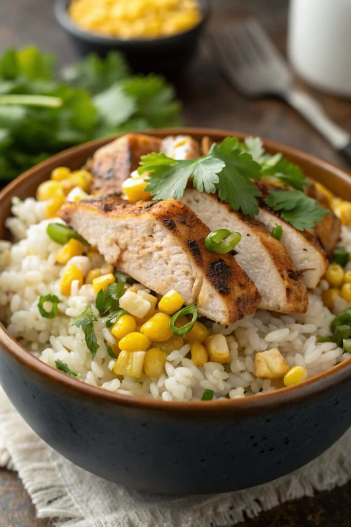 The Best Street Corn Chicken Rice Bowl – A Bold, Flavorful Meal Ready in 40 Minutes