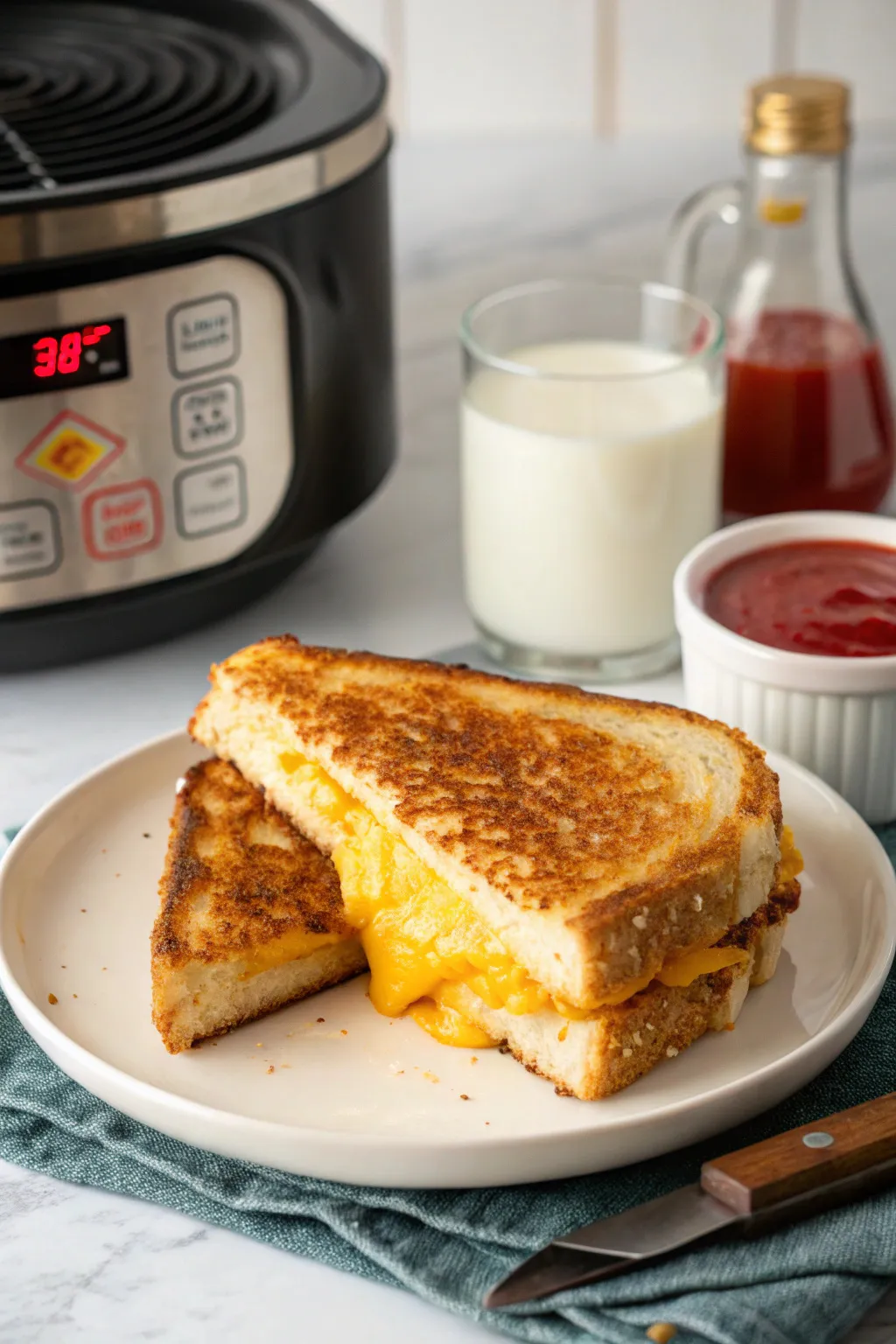 Air Fryer Grilled Cheese Sandwich