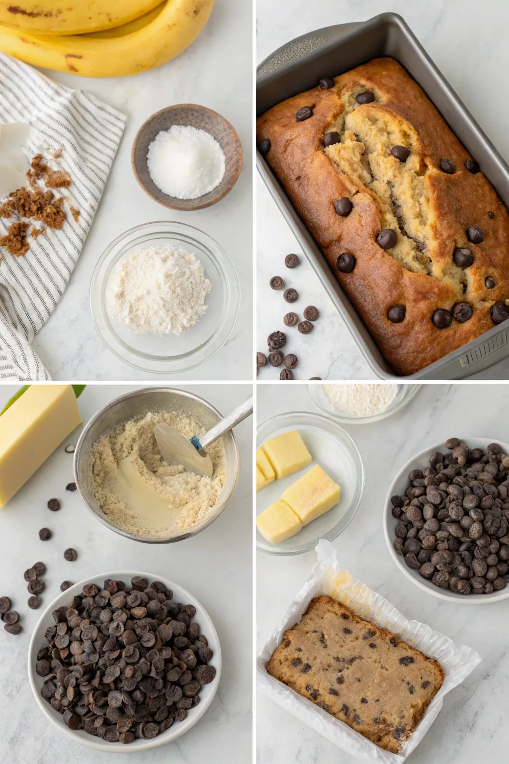 Easy Chocolate Chip Sourdough Banana Bread