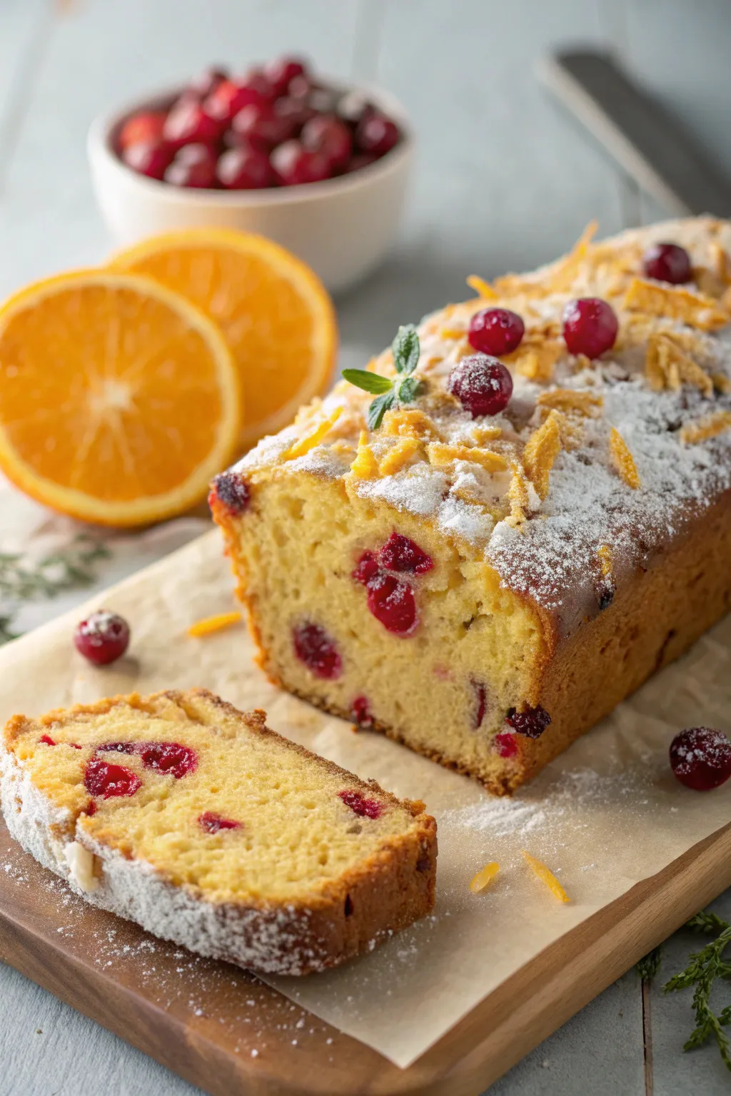 Cranberry Orange Loaf Cake