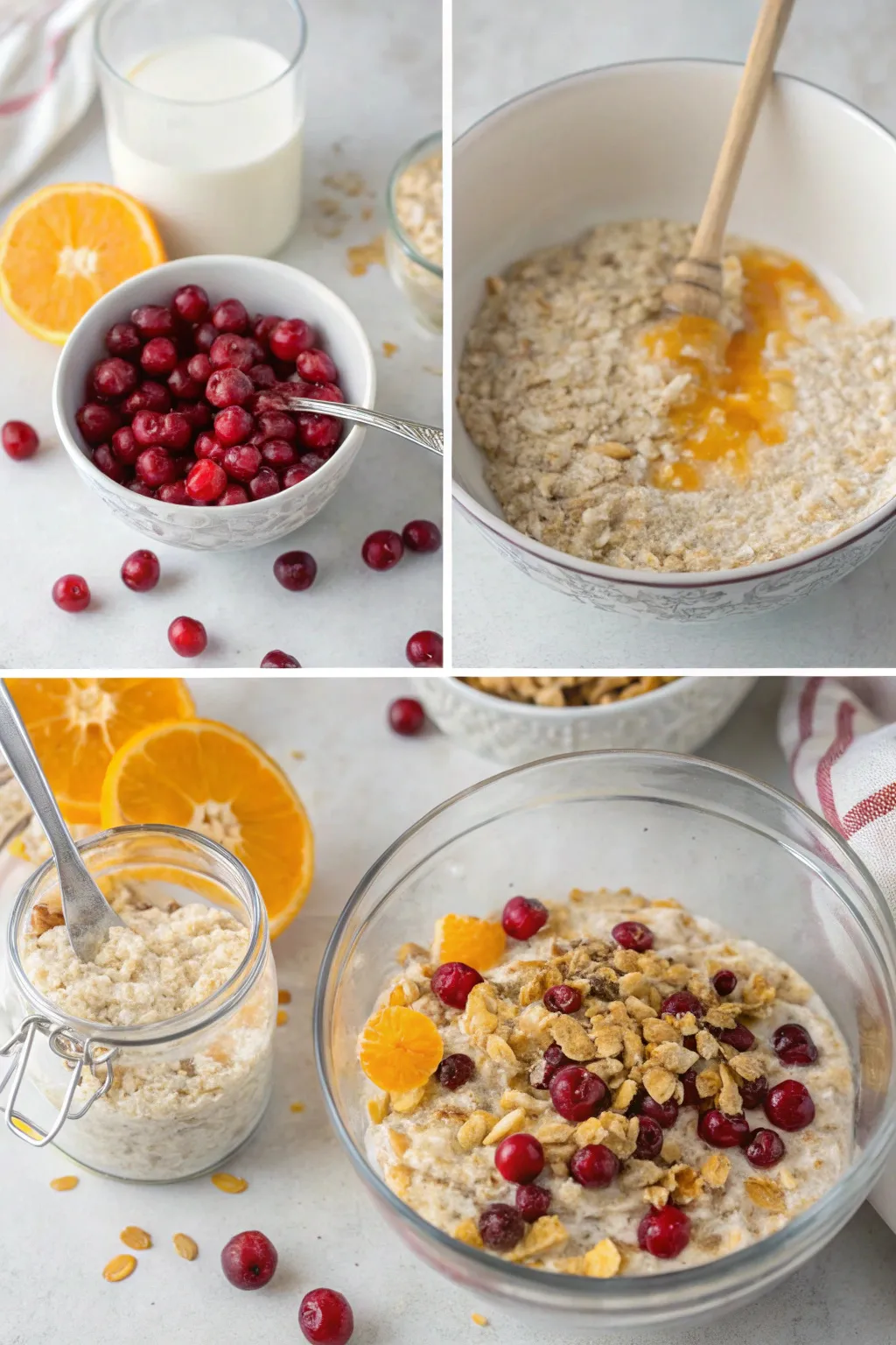 Cranberry Orange Overnight Oats