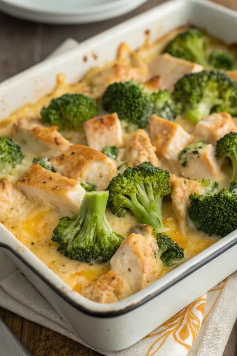 Easy Cheesy Chicken and Broccoli Casserole