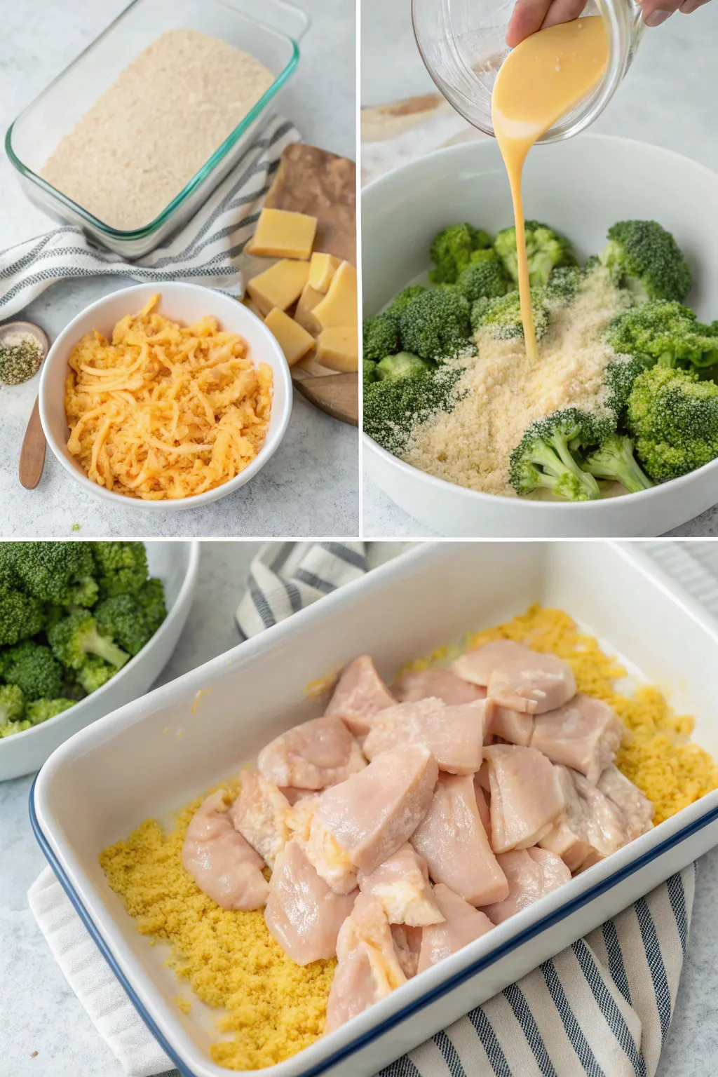 Easy Cheesy Chicken and Broccoli Casserole