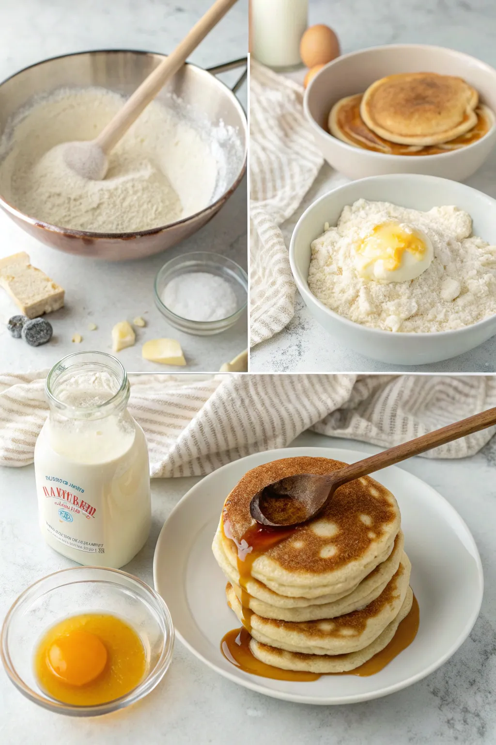 Fluffy Sourdough Pancakes