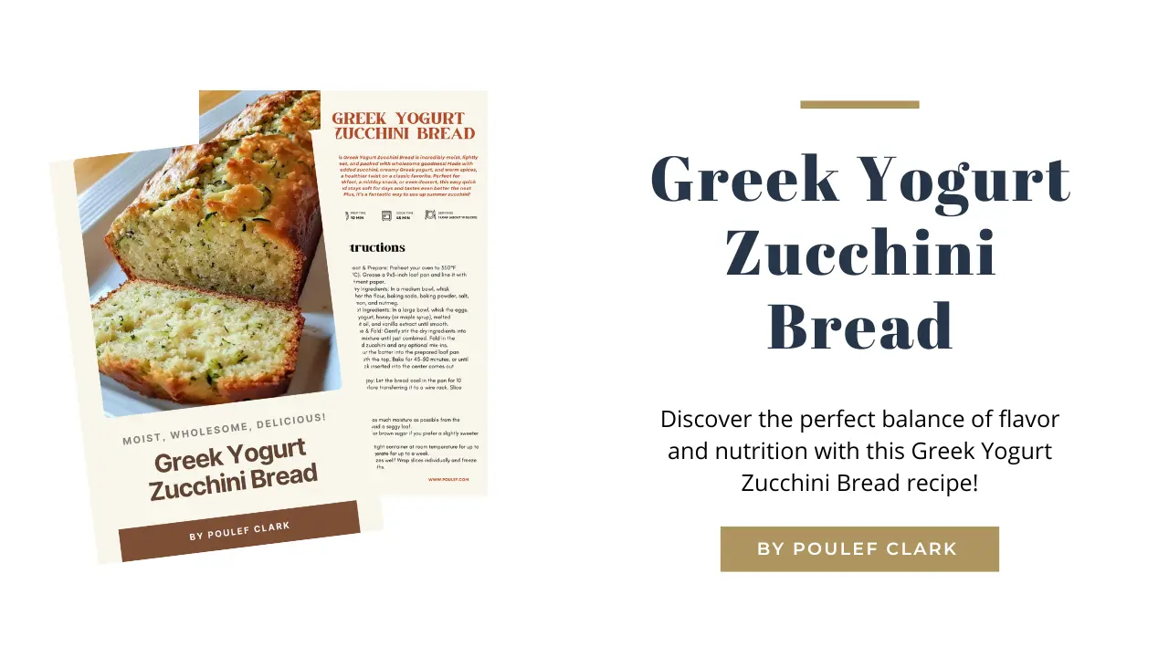 Best Greek Yogurt Zucchini Bread – Moist, Healthy & Easy 5 to Make!