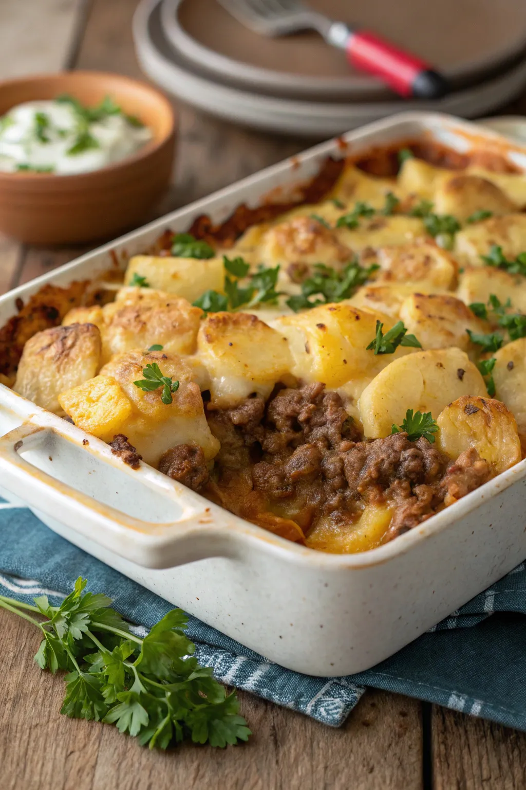 Hamburger Potato Casserole