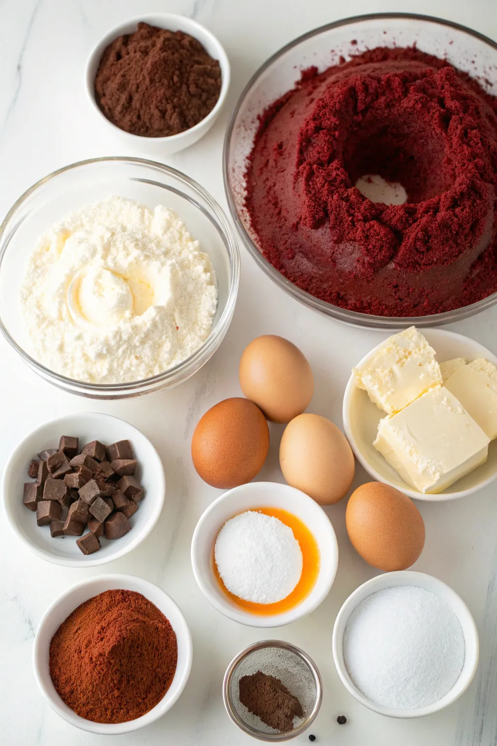 Layered Red Velvet Cheesecake Bundt Cake