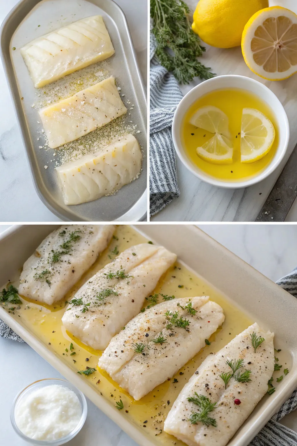 Lemon Butter Baked Cod