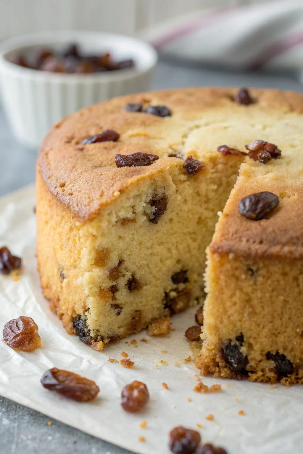 Vanilla Raisin Cake