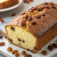 Vanilla Raisin Loaf Cake