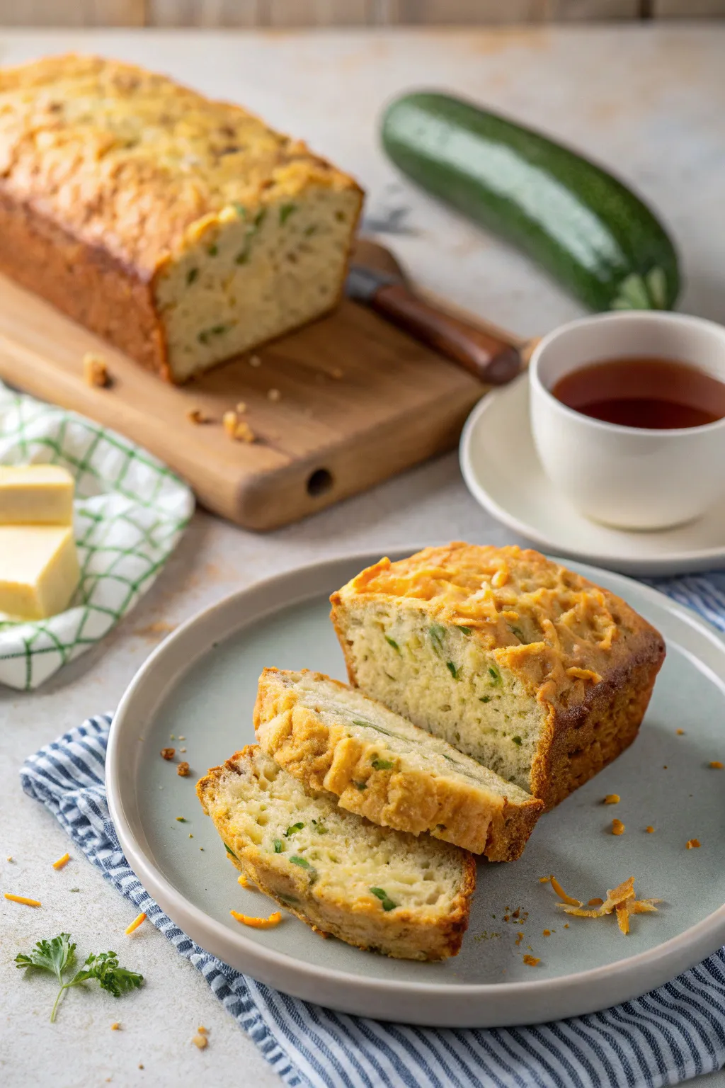 Zucchini Cheddar Quick Bread