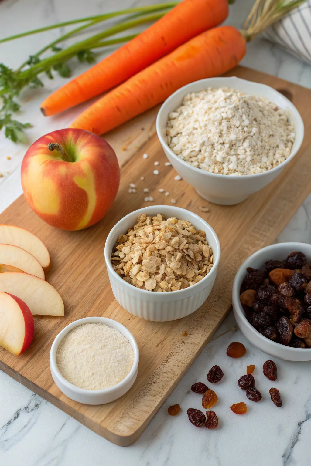 oatmeal, apple, and carrot cookies