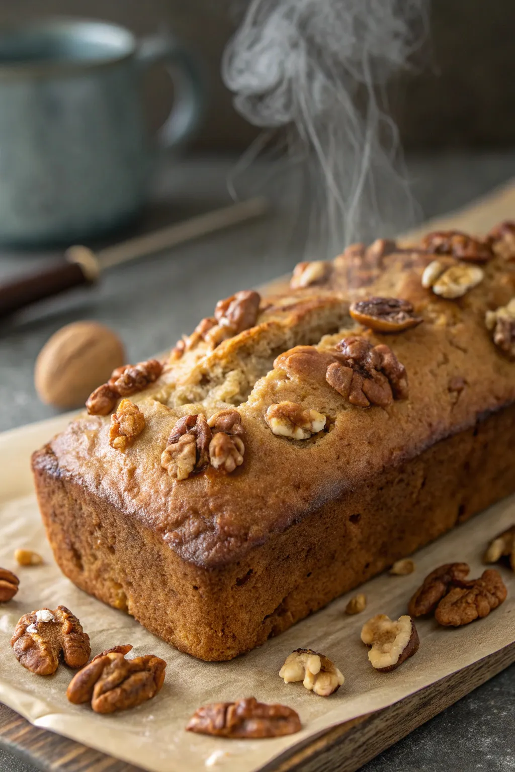 Banana Loaf with Walnuts