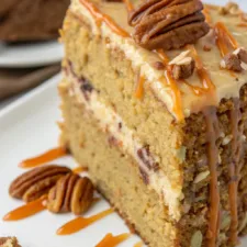 Caramel Pecan Carrot Heaven Cake