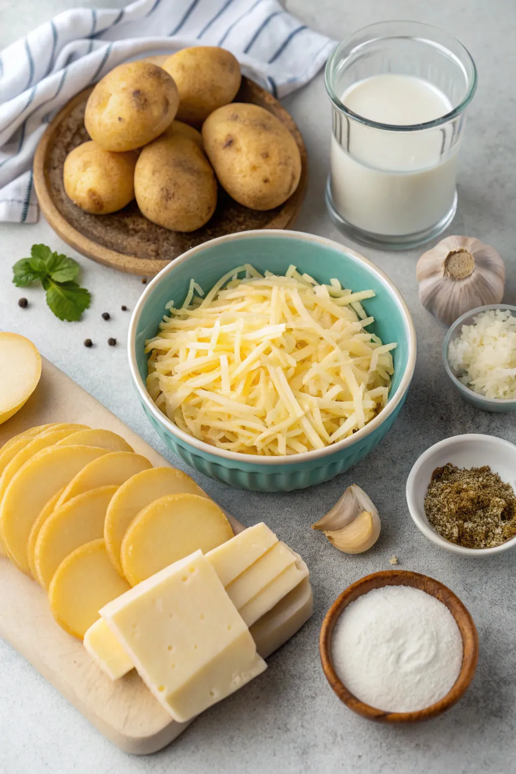 Cheesy Garlic Scalloped Potatoes