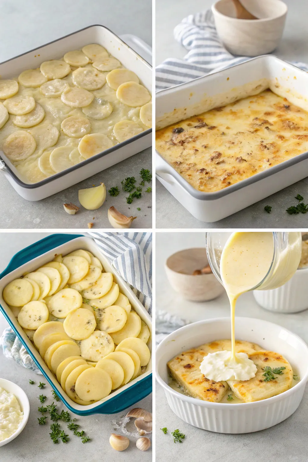 Cheesy Garlic Scalloped Potatoes