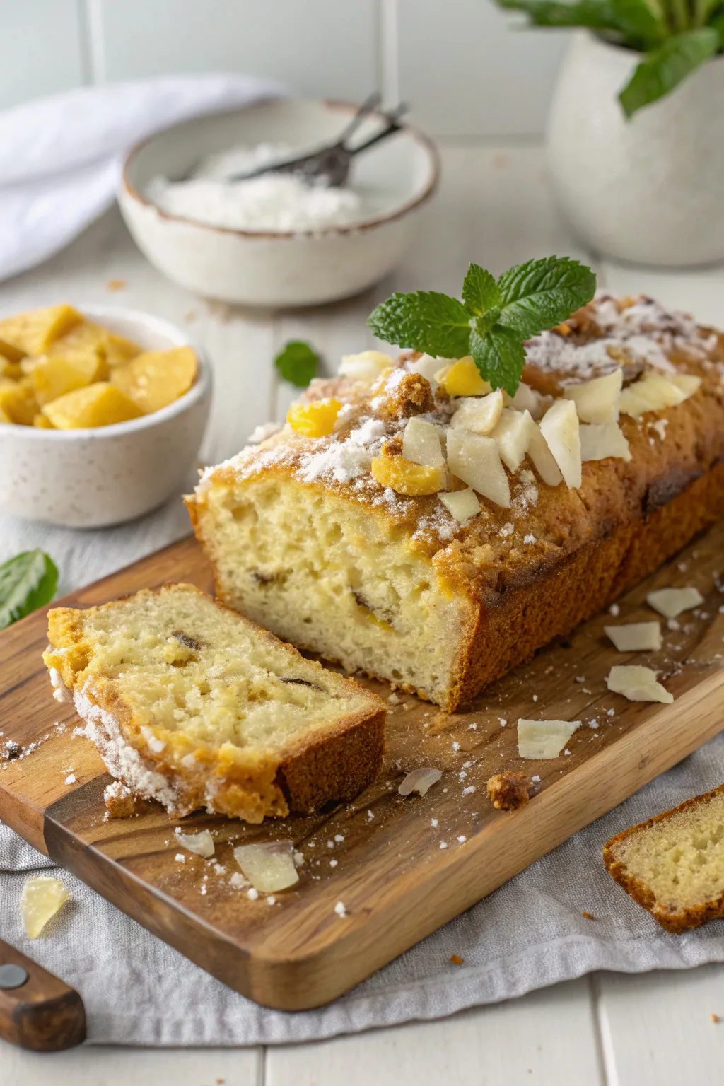 Coconut Pineapple Banana Bread