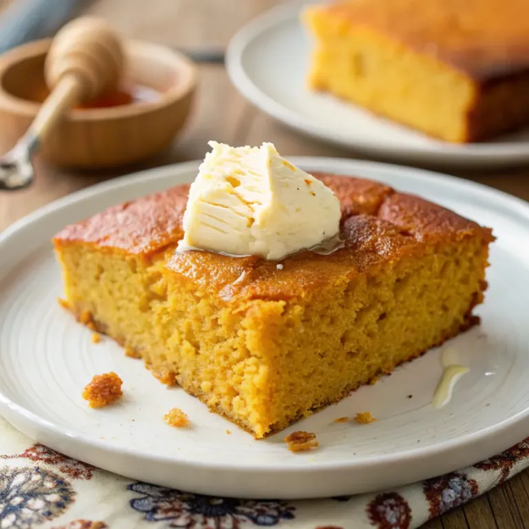 Honey Butter Sweet Potato Cornbread