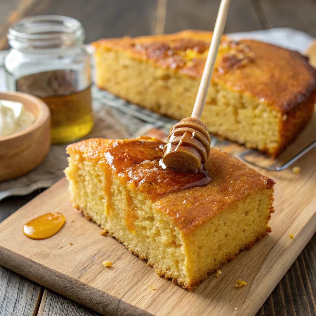 Honey Butter Sweet Potato Cornbread