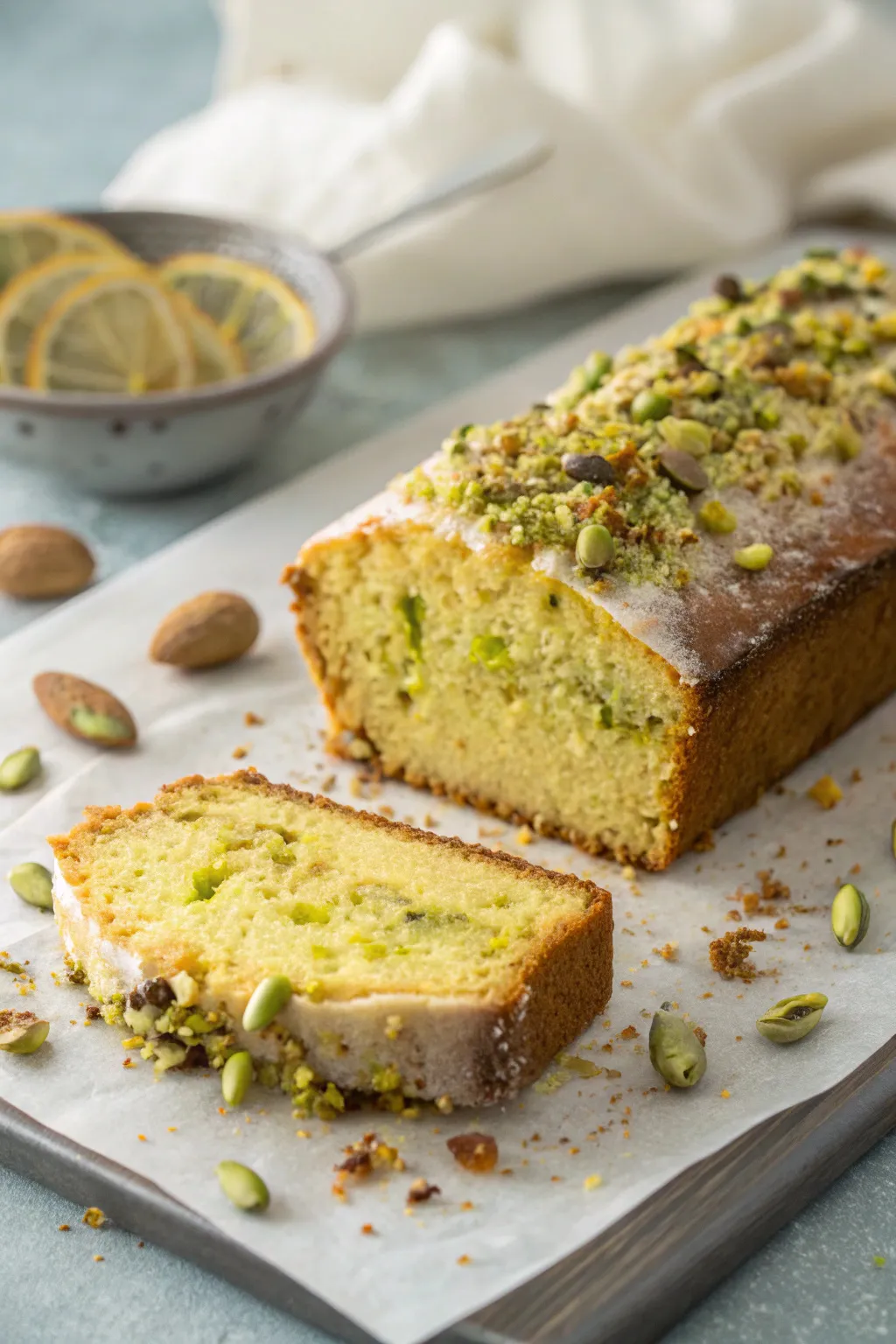 Pistachio Lemon Loaf