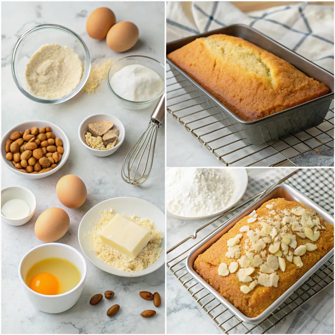 Moist Vanilla Almond Pound Cake