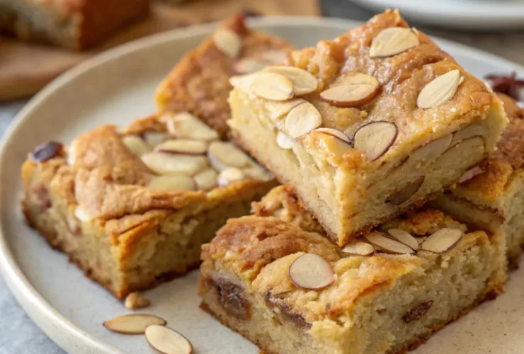 Almond Croissant Blondies