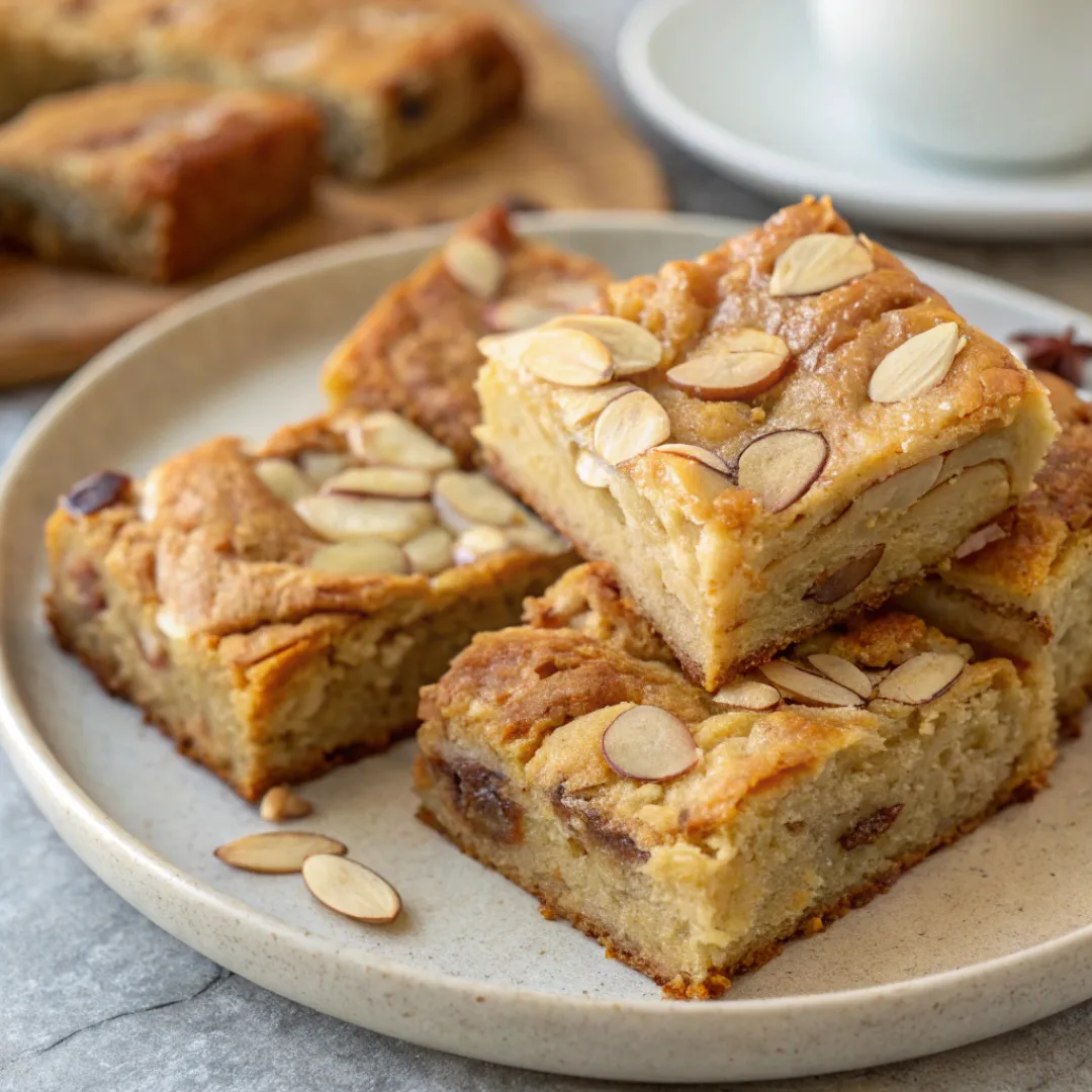 Almond Croissant Blondies