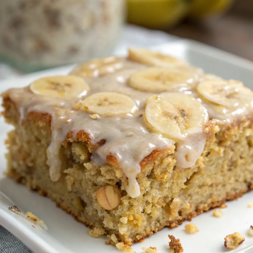 Banana Oatmeal Yogurt Cake