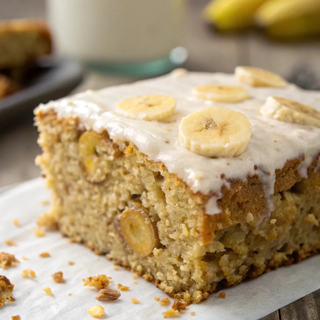 Banana Oatmeal Yogurt Cake 2 Banana Oatmeal Yogurt Cake