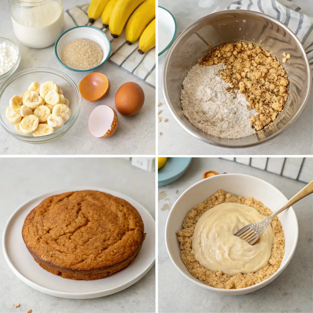 Banana Oatmeal Yogurt Cake 4 Banana Oatmeal Yogurt Cake