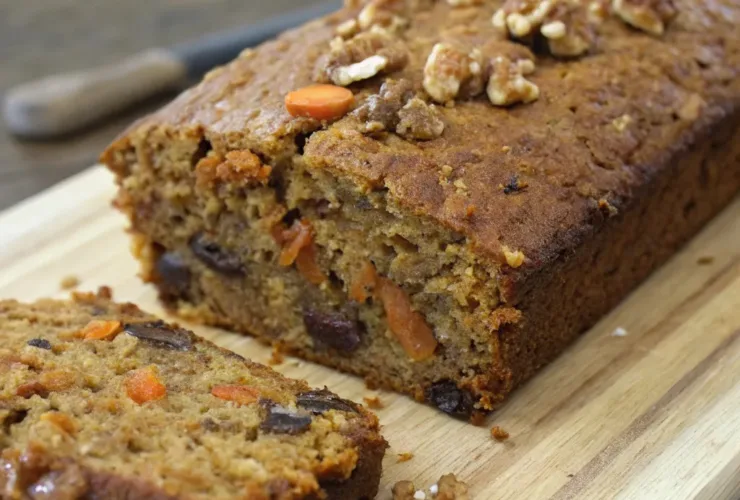 Carrot Date and Walnut Loaf