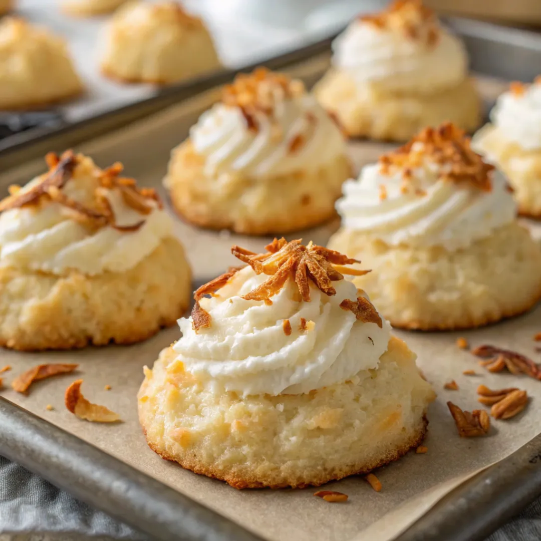 Coconut Cream Cheese Cookies 2 Coconut Cream Cheese Cookies