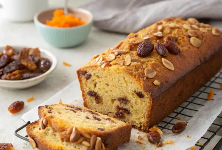 Date and Orange Almond Loaf