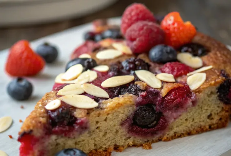 Flourless Berry Almond Cake