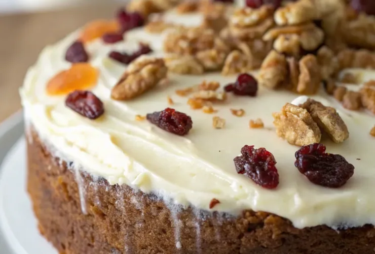 Moist Carrot Cake with Cream Cheese Frosting