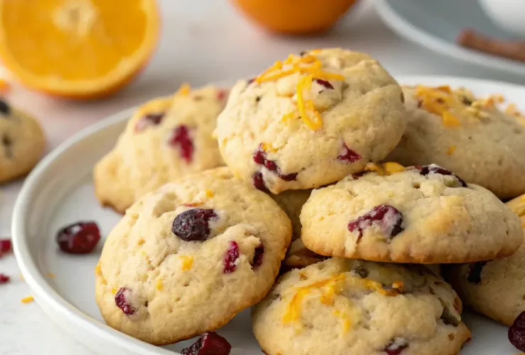 Orange Cranberry Ricotta Cookies