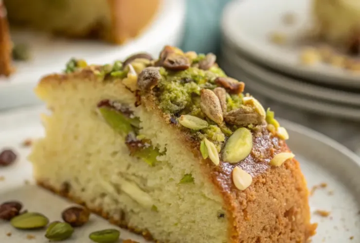 Pistachio Almond Butter Cakes