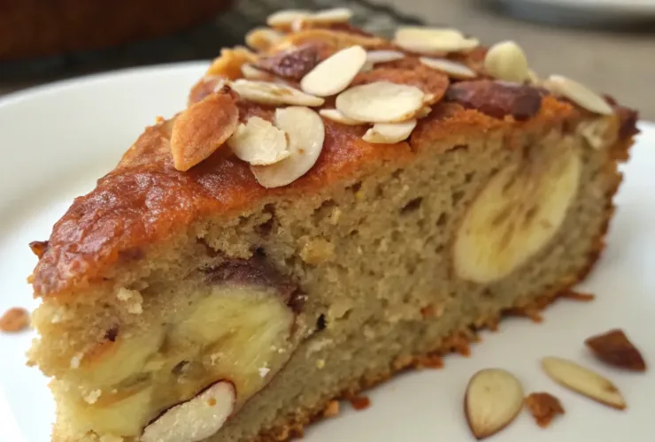 Spiced Banana Almond Cake